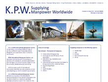 Tablet Screenshot of kpwmanpowerservices.com